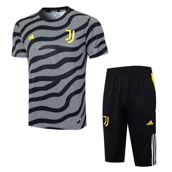 Camiseta Entrenamiento Juventus Conjunto Completo 2023 2024 Gris